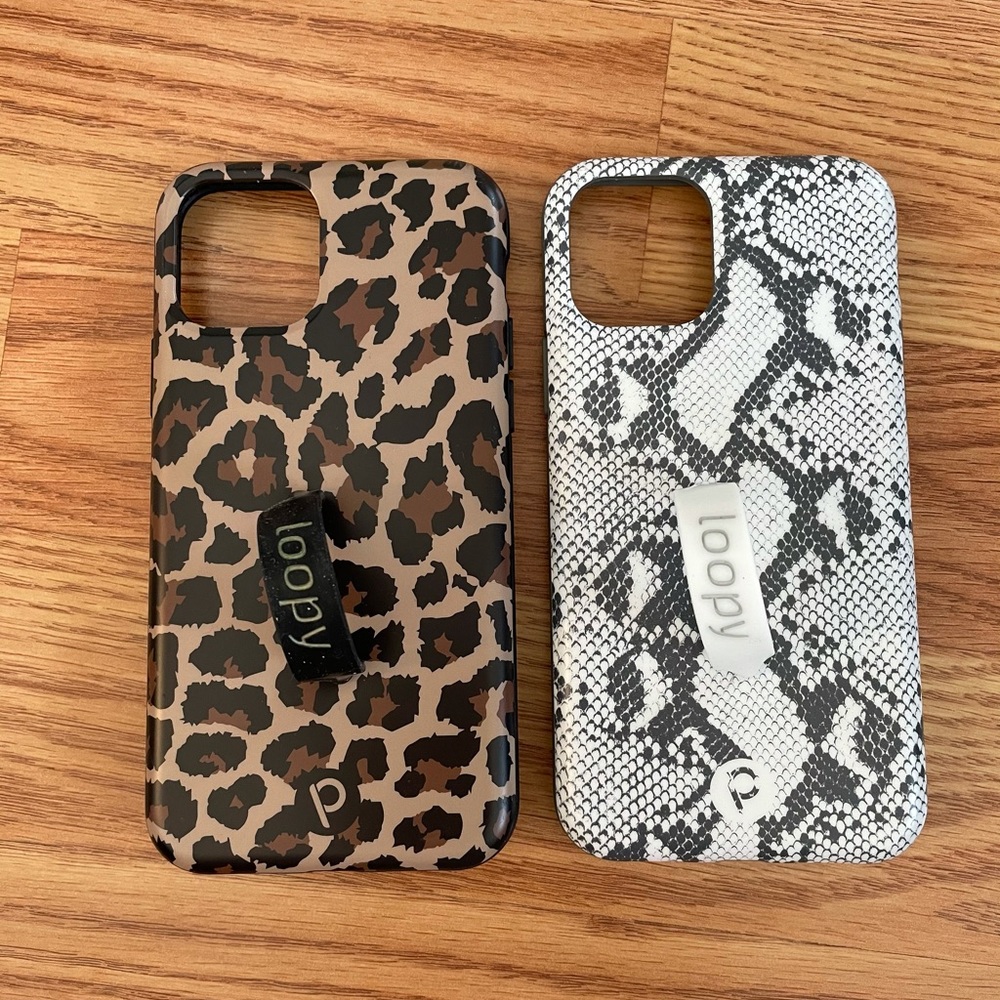 Two loopy phone cases